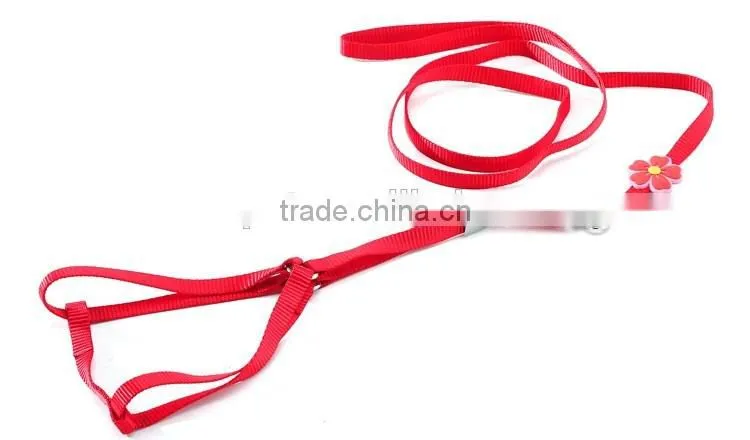 Wholesale new fluorescent color chest straps High quality nylon pet harness leash
