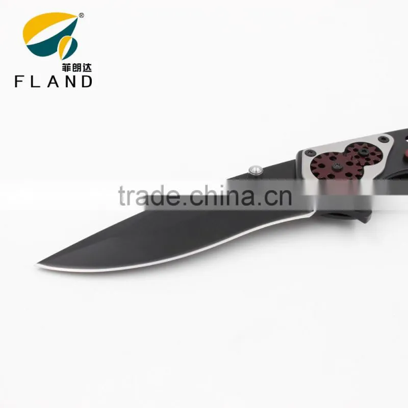 yangjiang factory supply Gear Desgin bearing knife pivot stainless steel titanium hunting knife