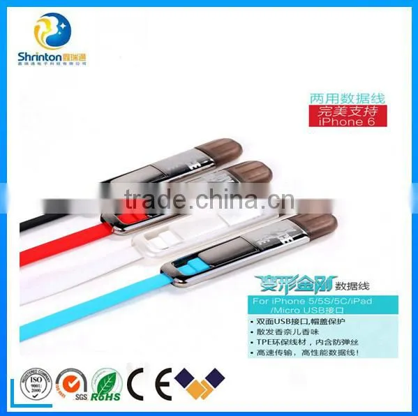 new products 2016 remax kingkong transformer 2 in 1 usb cable