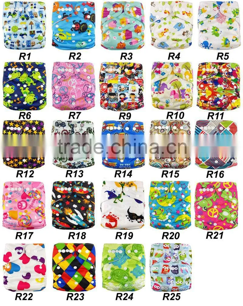 JC Trade Snaps Closure Designer Cloth Diaper All In One Nappies
