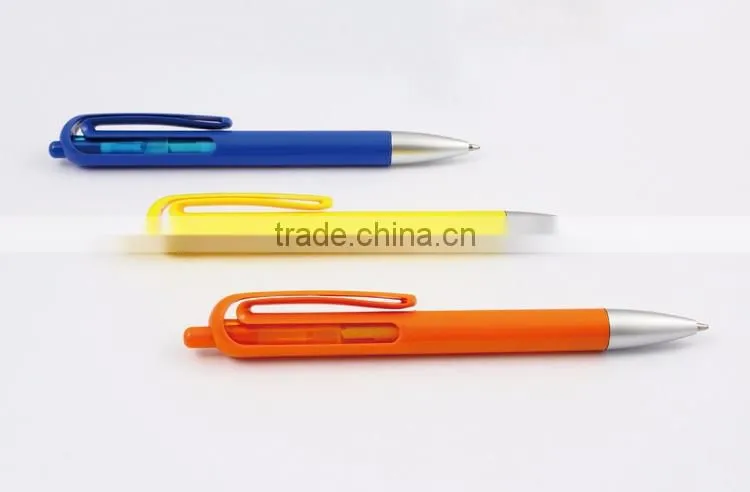 Wholesale hot selling top quality customized logo colorful refillable click stationery pen
