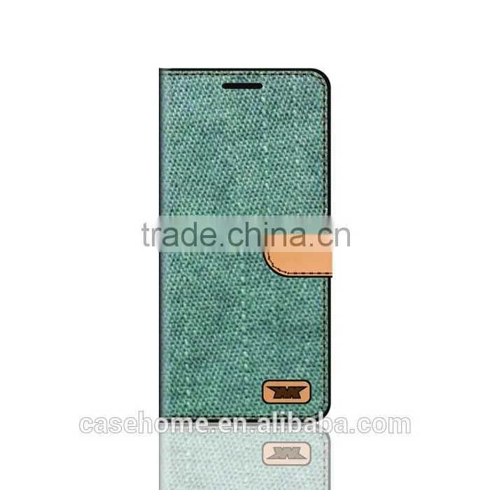Green Jean Phone Case for Samsung Galaxy J7 with Card Holders