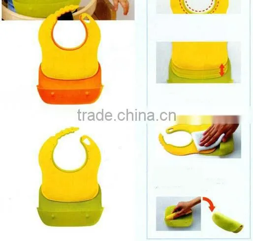 Silicone Baby Bibs Waterproof Infant Feeding Bibs