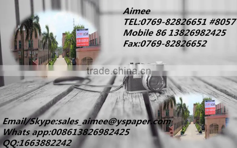 Recycled mixed pulp manila board ,white paper with gery back paper factory/mill /manufacturer in China