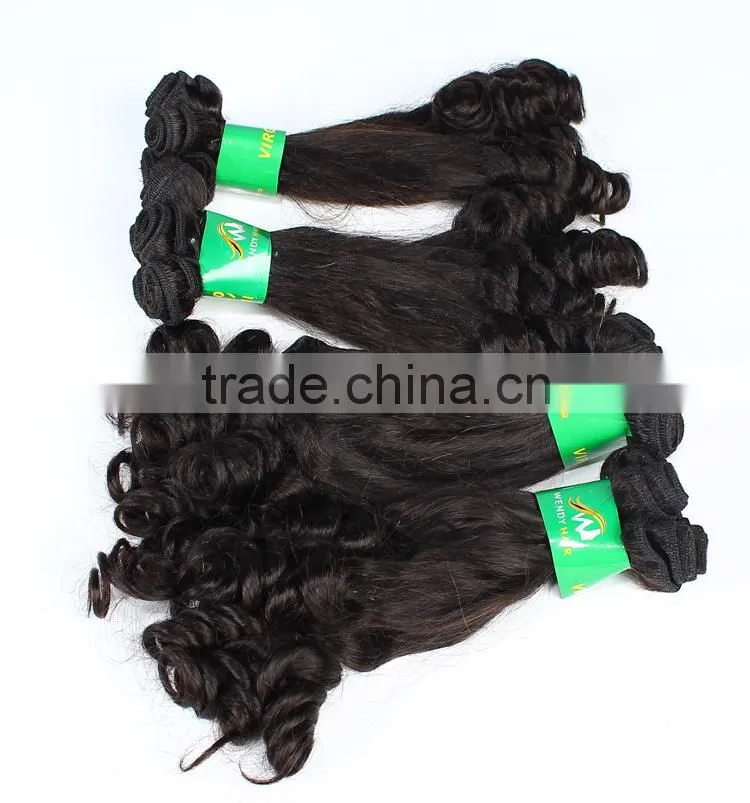 Hot China factory FUMI HAIR 100 brazilian virgin hair weft