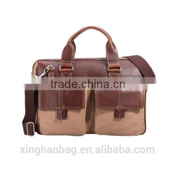 2014 fashional laptop bag Briefcase Wholesale with bag factory promotional laptop leather bag for men
