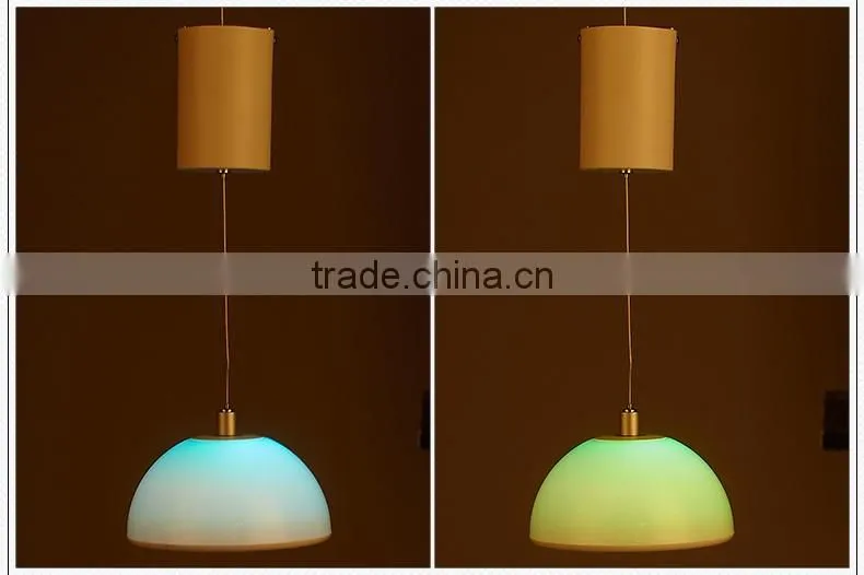 Modern New Design Wooden Pendant lamp Modern Fancy design LED pendant light JK-862-M color change mood light Magic pendant light