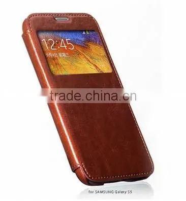 Fashion leather for Samsung S5 Case on sale