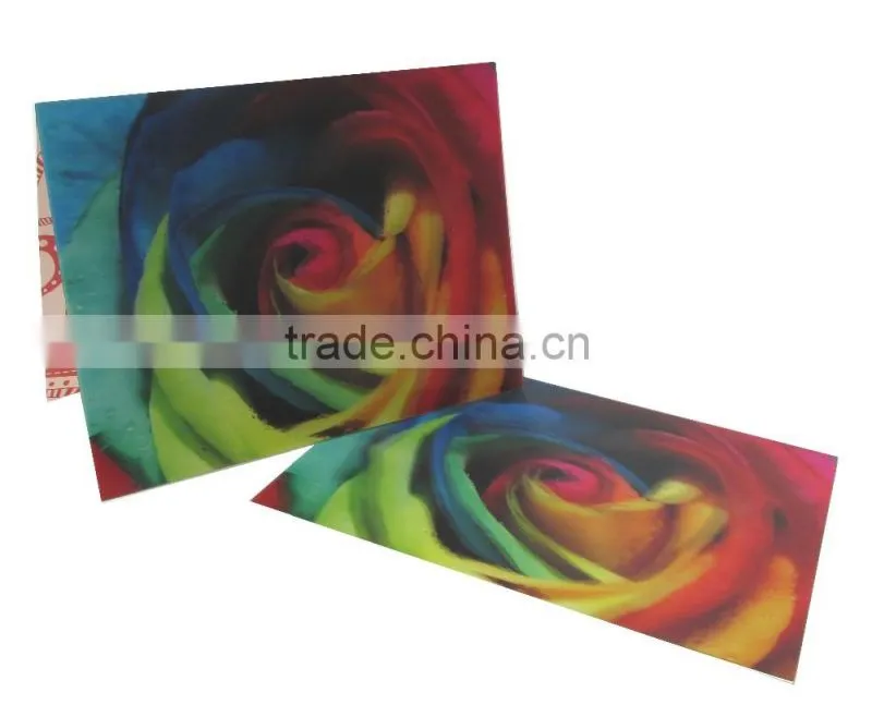 Professional Manufacturer Custom Printing 3D lenticular Greeting card 3D birthday greeting card