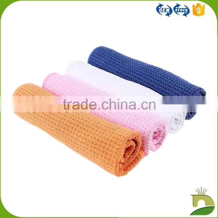 china factory orange waffle kitchen towel