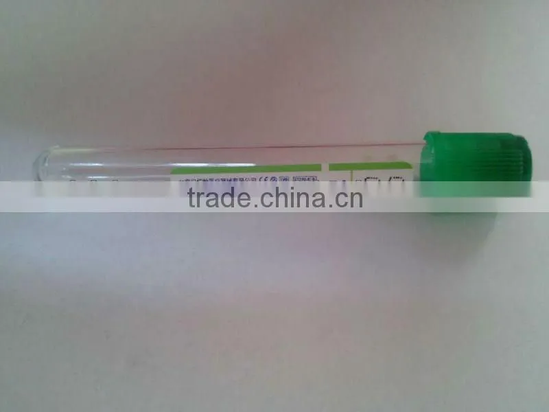 Disposable vacuum blood collection container-Heparin tube