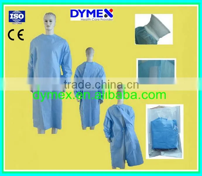 OEM Non Woven Protective Sterile SMS Ultrasonic Seam Surgical Gown
