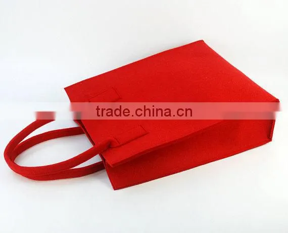 Fashion Cheap Red Felt Presentation Wine Bag