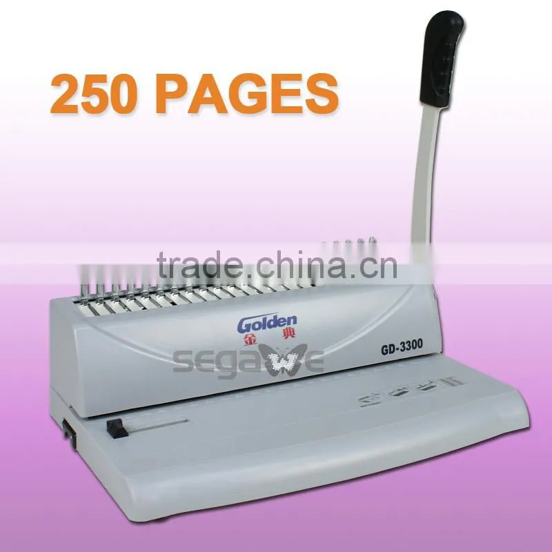 NEW A4 Wire Comb Coil Hole Punch & Binder Book Binding Machine 10Sheets 250Pages