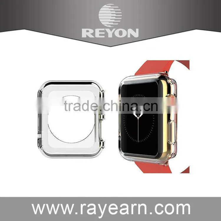 Hot Selling soft tpu cell phone 38mm 42mm Transparent back Case For Apple Watch