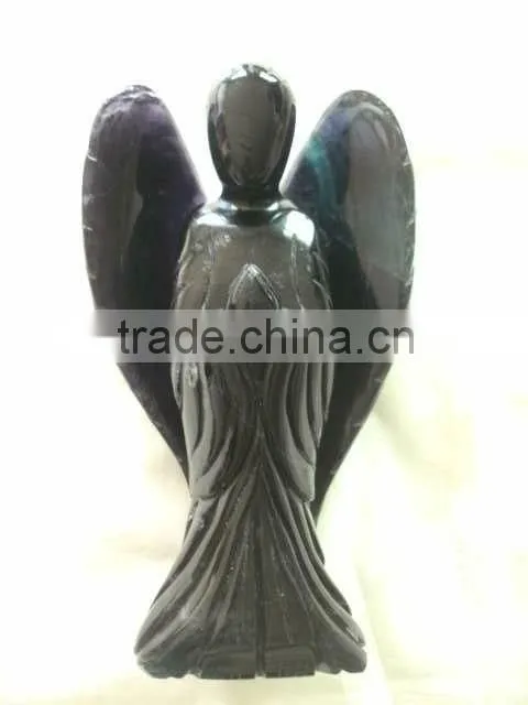 Different size of Fluorite carved angel wholesale