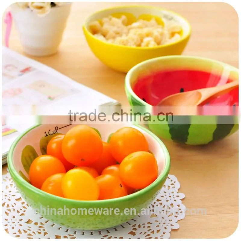 hand painted ceramic fruit bowl