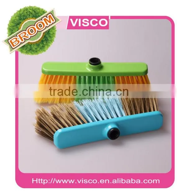 plastic broom with pvc coated wooden broom handle,VA114