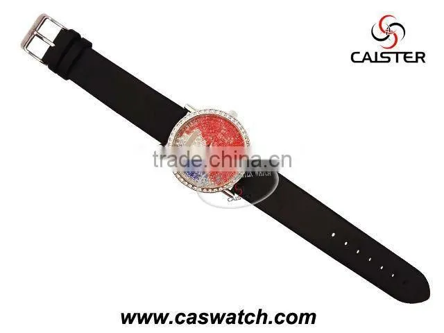 fashion custom women diamond luxury watch real diamonds face leather watches for ladies genuine diamonds quartz watch