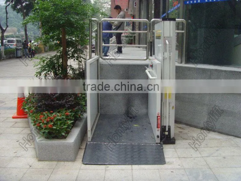 Outdoor electric wheelchair lift small elevator for homes with no rust ce price