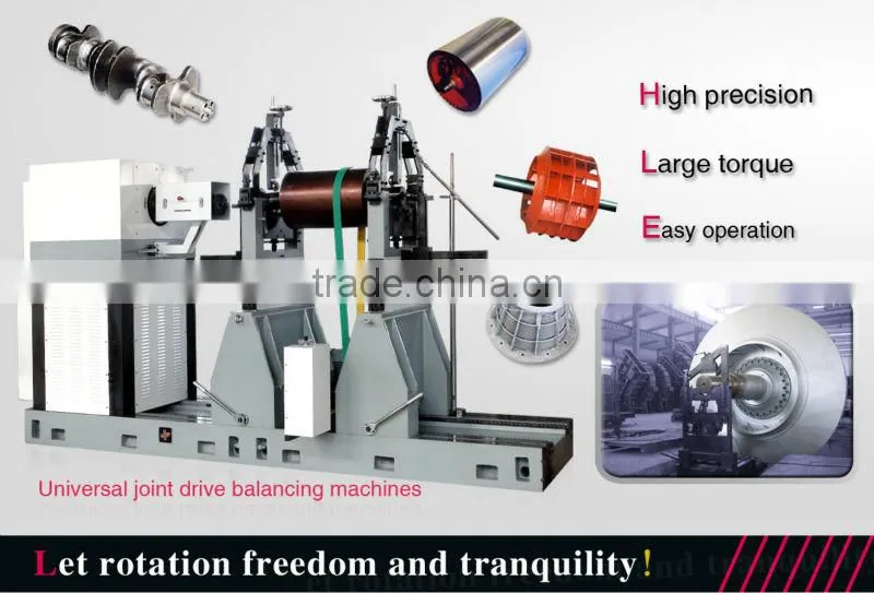 JP Large Horizontal Belt pump fan motor balancing machine with new technology