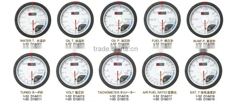 High Performance 52/60mm Auto Meter Gauge