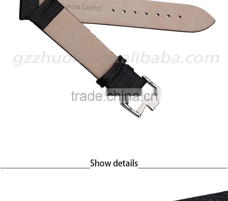 18|20mm high quality leather Strap Watch Band with stainless steel buckle Wholesale 3PCS