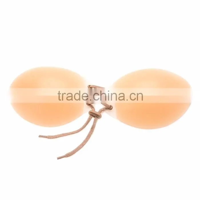 OEM Customized Cheap Nude Plus Size Invisible Adhesive Strapless Bra For Evening Dresses