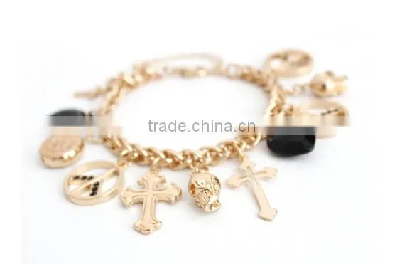 >>NEW SW16607 promotion charm bracelet peace cross bracelet//
