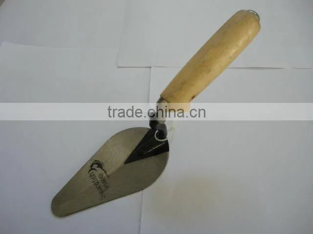 Carbon steel blade,wooden handle bricklaying trowel