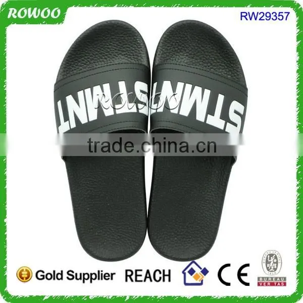 Black Men Beach Sandal PVC Man Slipper Shoe