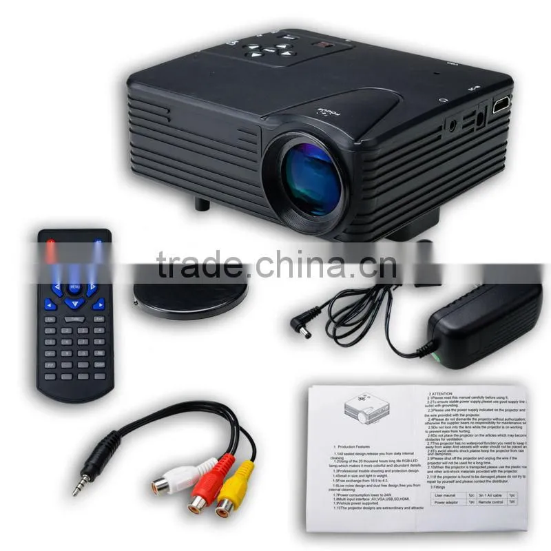Home Theater 1080p HDMI Playsation HD Multimedia Mini VGA PC USB LED Projector