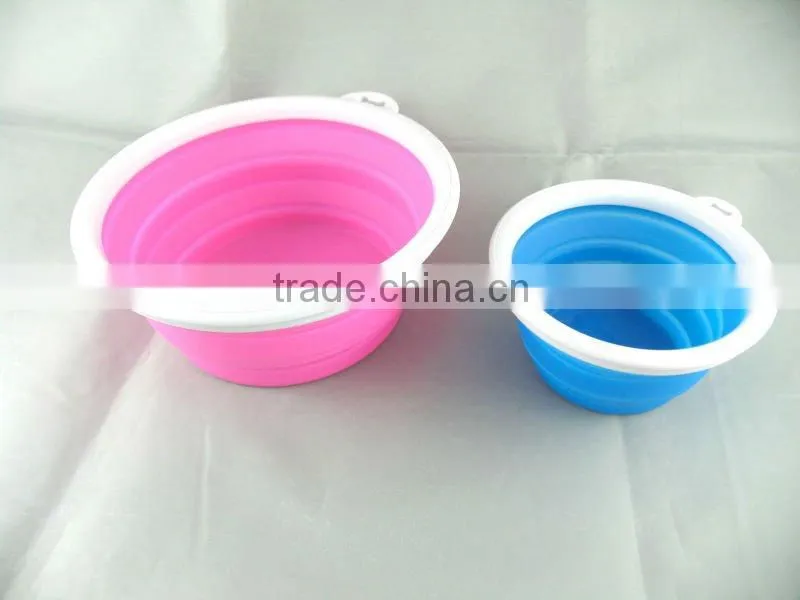 2012 New Eco-friendly Foldable Silicone Pet Bowl for Feeding
