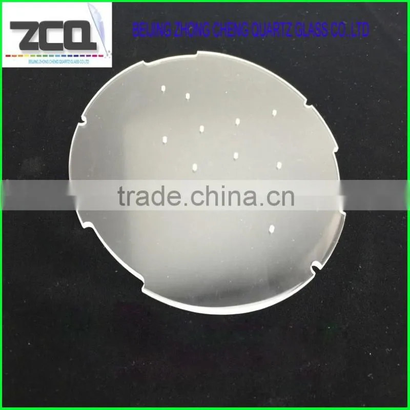 Quartz glass parts with holes