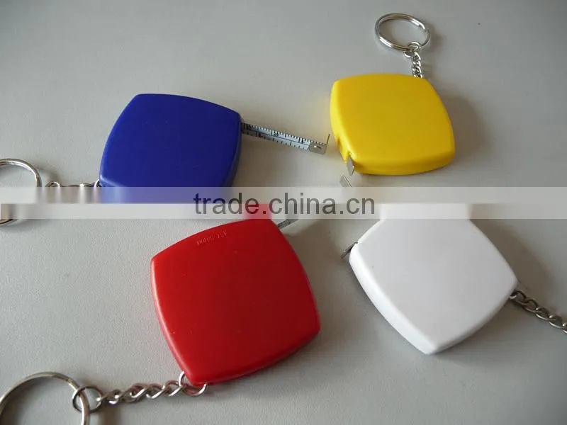 Made in china promotional mini 1m plastic tape measure