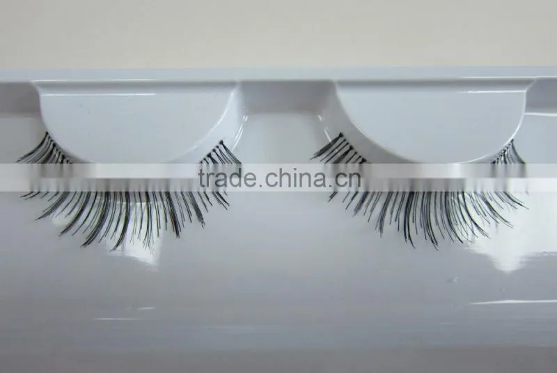 Top quality private label human hair false strip eyelash