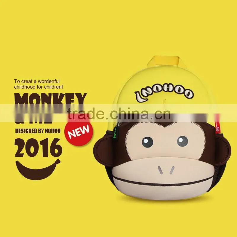 Cheap Child Monkey Shaped Cartoon Gift School Backpack Bag Kids Zoo Animal Backpack Waterproof