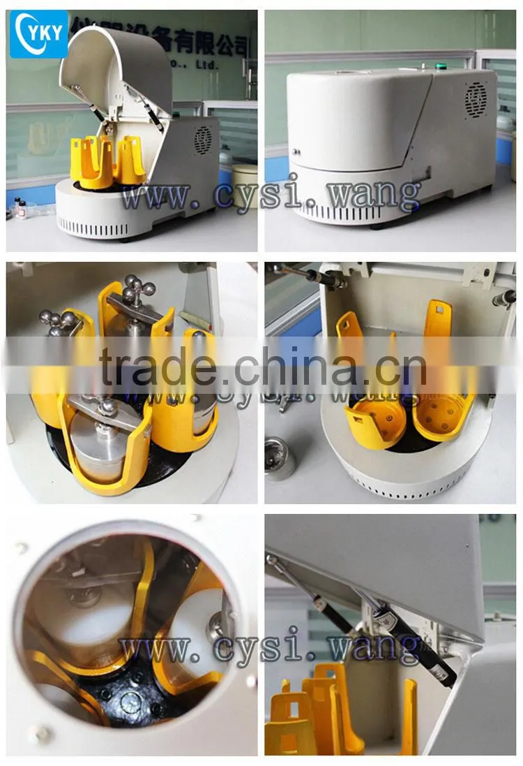 220V 4x100ml Lab Laboratory Automatic Planetary Ball Mill 4 Station Gear Drive