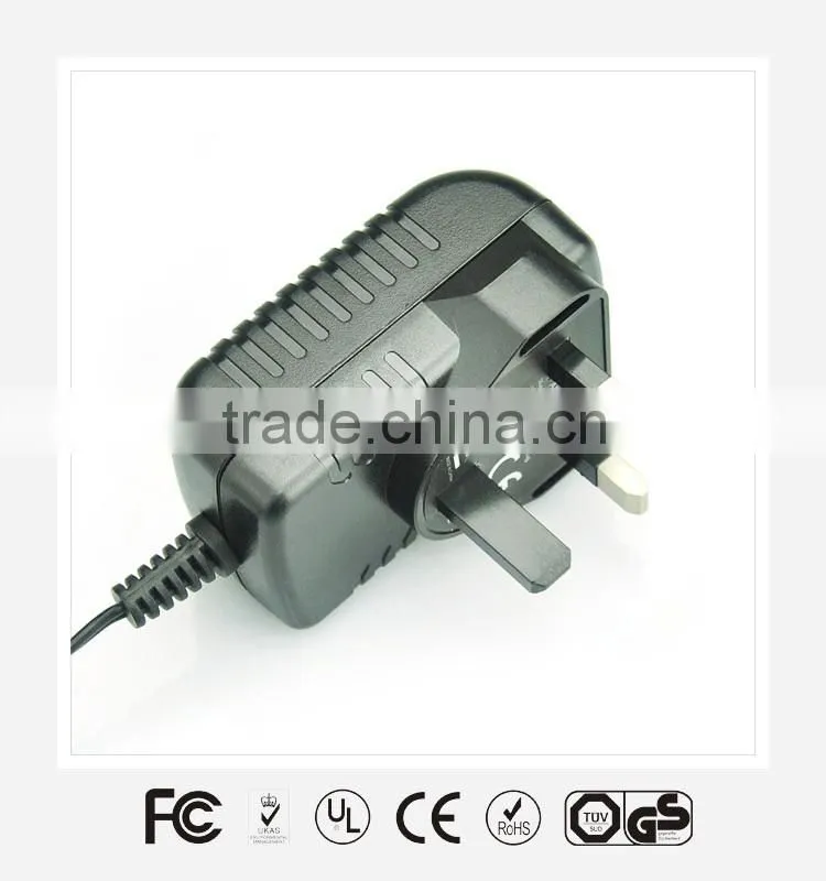 12V 1A wall mount AU-plug power supply with interchangeable tips