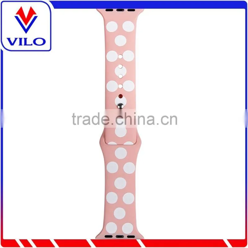 Customzied Pattern Silicone Wrist Strap Watch Band For Apple Watch Rubber Watch Strap