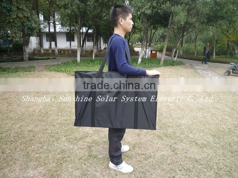 Factory direct 120w portable folding solar panel for outdoor use