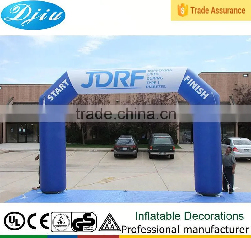 DJ-GM-22 small cheap full printing inflatable advertising square arch door