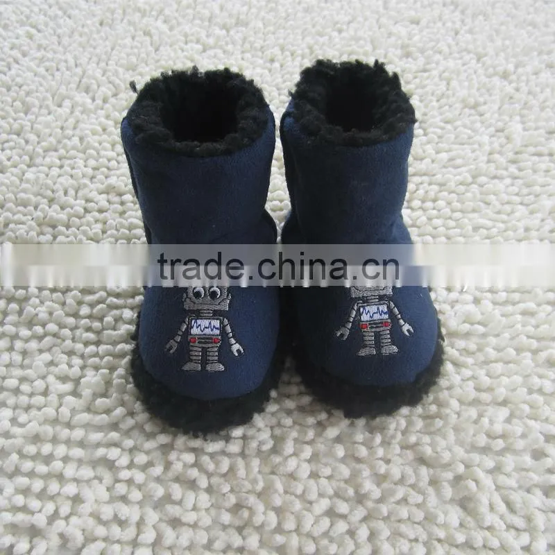 Premium quality indoor comfortable microsuede warm baby boots