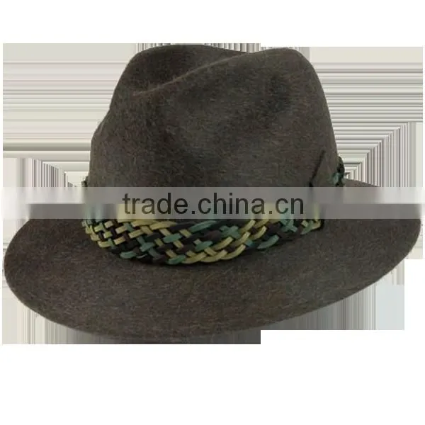 2016 Fashionable Wool Felt Fedora Hats Hunting Hats