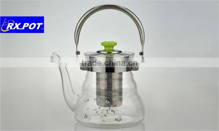 Pyrex wholesale glass teapots with filter 1100S
