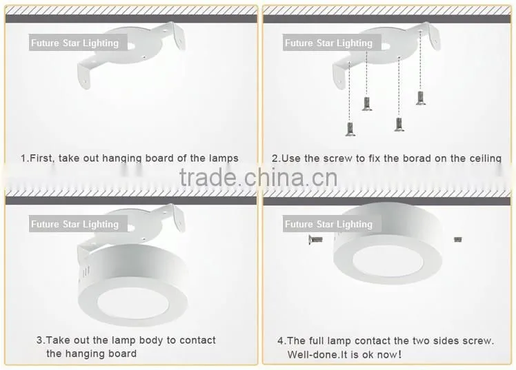 Pure White Color Temperature(CCT) and LED Light Source ultra thin 18w round led light panel made in China with CE&RoHS