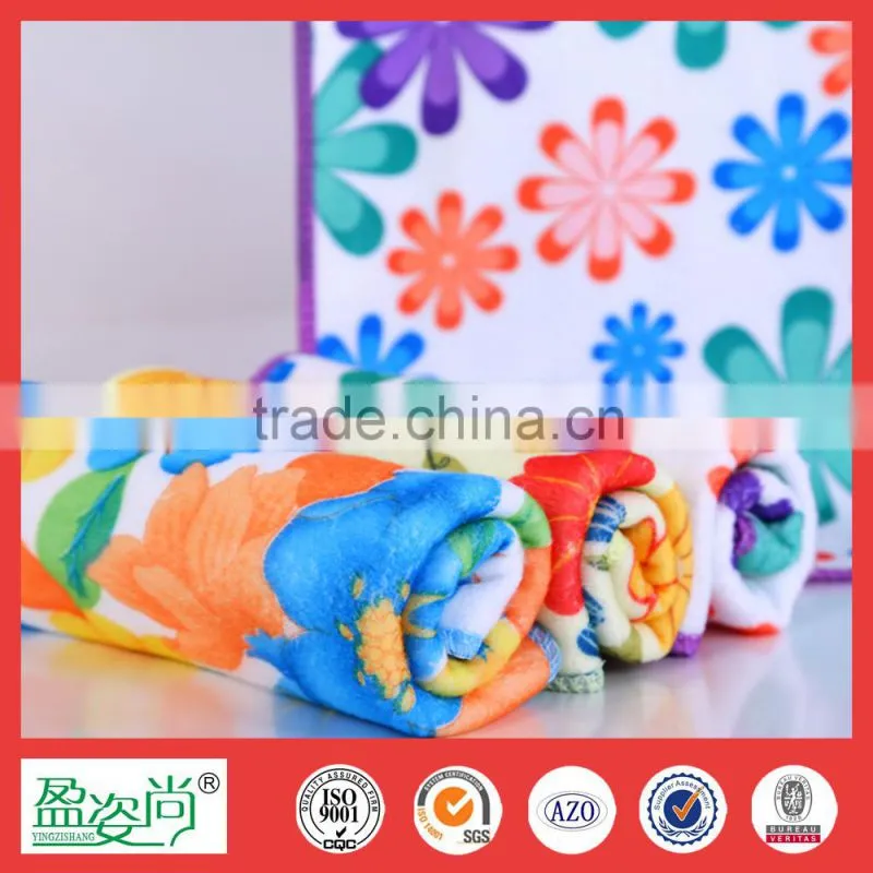 Wholesale Colourful 100% Cotton Floral Face towel highly absorbent made in china