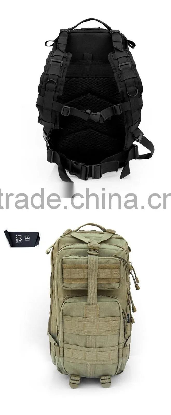 Army mountaineering bags Outdoor waterproof camouflage 3P Tactical Backpack