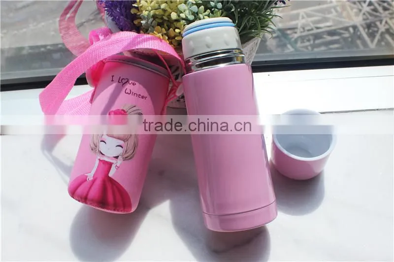 Bullet insulation stainless steel vacuum flasks/double wall vacuum thermal bottle
