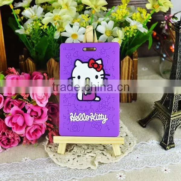 fashion suitcase tag, travel ID pvc luggage tags wholesle